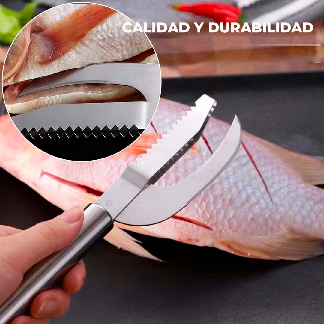 Cuchillo desescamador 3 en 1