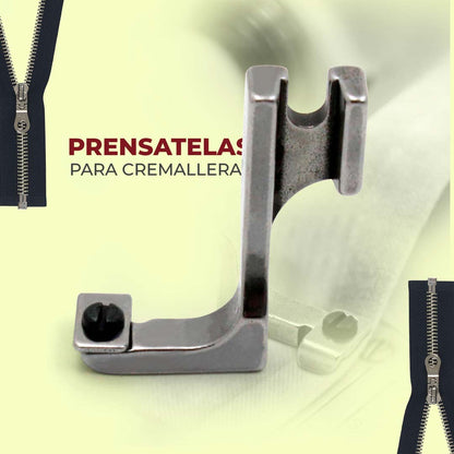 Prensatelas para cremallera