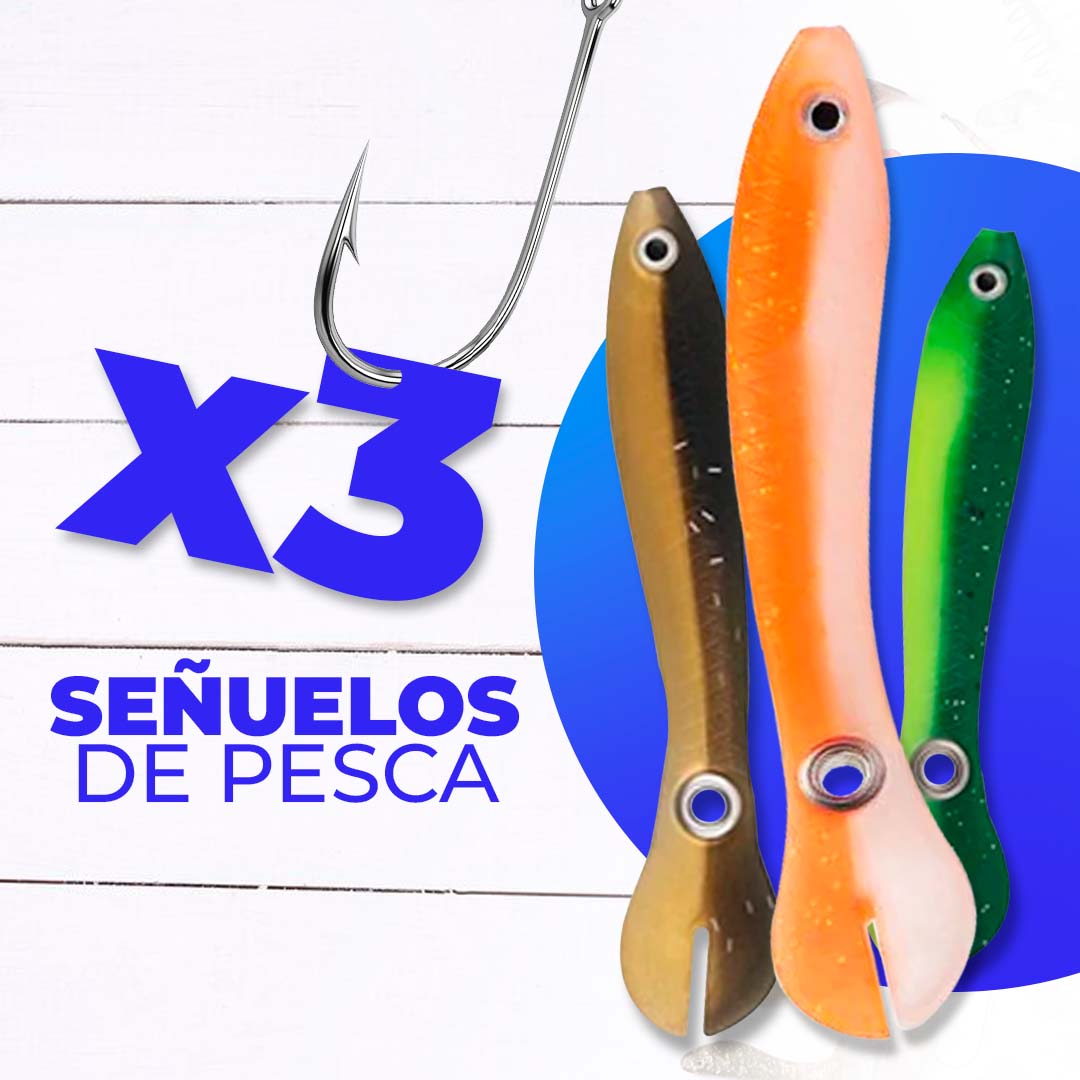 x3 señuelos de pesca